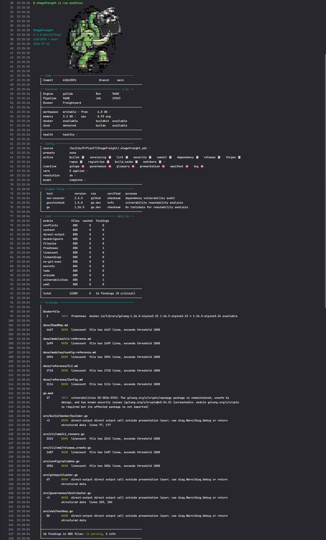 Audition job in GitLab, part 1