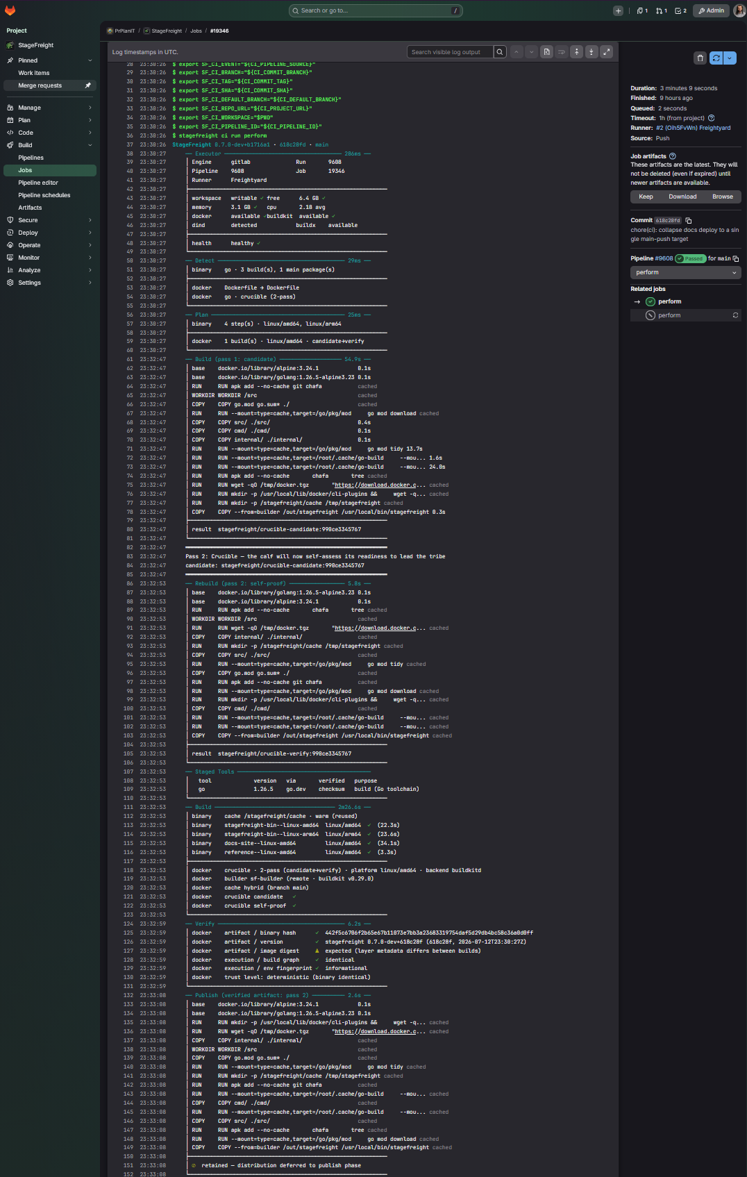 Perform job in GitLab, part 1