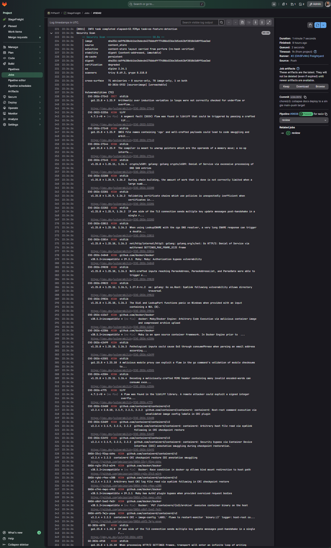 Review job in GitLab, part 2